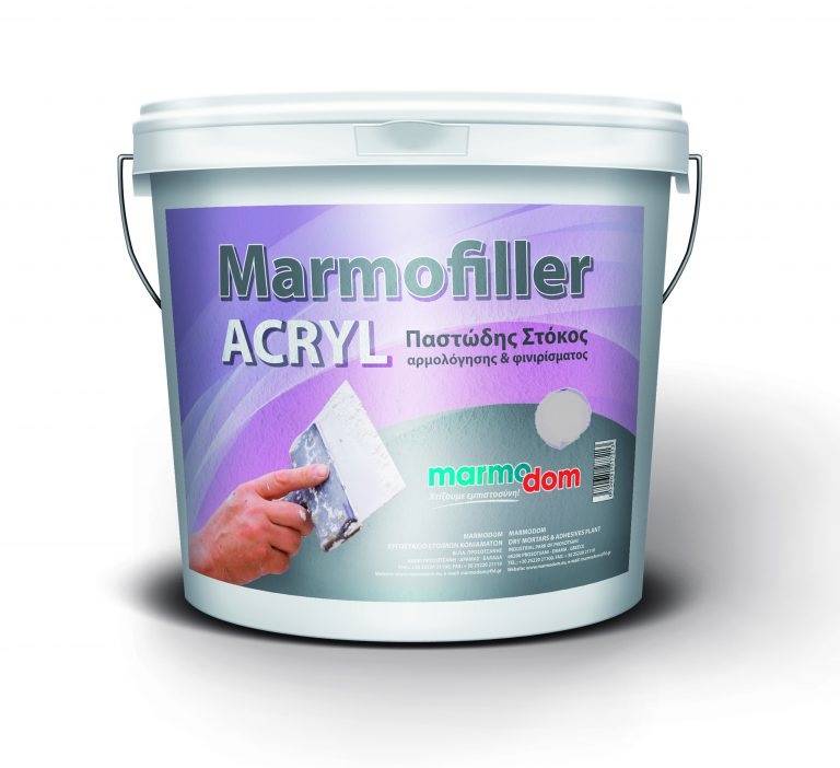 MARMOFILLER ACRYL 5KG WHITE MARMODOM (READY TO USE STUCCO PASTE)